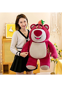 Gấu Dâu Bông Lotso Hoa Mini Nhỏ Có Thơm Mùi Dâu Thú Nhồi Bông Miniso Cute Giá Rẻ Anime Dễ Thương Nằm Ôm Ngủ Văn Phòng