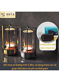 Đèn Bàn Led Quầy Bar HUTA RESNEN Cao Cấp Cảm Ứng Tích Điện Điều Chỉnh Ánh Sáng Vàng Trang Trí Quán Cà Phê, Nhà Hàng, Sự Kiện