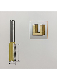 Mũi phay, mũi soi, mũi cắt cạnh thẳng 1/4"x8.0mm ARDEN