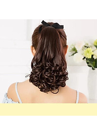 Tóc giả nữ cột xoăn đuôi 38cm 