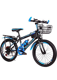 XE ĐẠP THỂ THAO SIZE 20 INCH dành cho bé 7 tuổi – 11 TUỔI + Tặng kèm giỏ xe, gácbaga, túi, bình nước