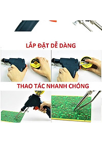 Mỏ hàn tự động đẩy thiếc 60w mẫu mới bản đặc biệt mũi thẳng loại tốt gia nhiệt nhanh