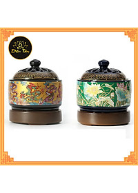 Lư xông trầm hương bằng điện hình hoa sen có điều chỉnh nhiệt độ hẹn giờ tự tắt