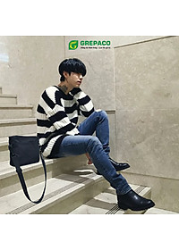 Túi Đeo Chéo Grepaco Nam Nữ Unisex Vải Bố Canvas Tote Chống Nước Dạng Dây Đeo Vai Xách Đa Năng Đựng Điện Thoại Tiền Đi Học Du Lịch Thể Thao Size Mini Phong Cách Thời Trang Hàn Quốc
