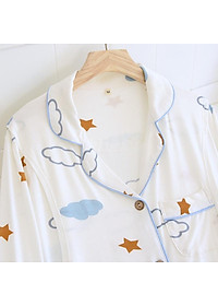 Đồ Bộ Bầu Cho Con Bú, Pijama sau sinh Cho Mẹ AZ89 Chất Liệu Cotton Co Giãn Hàng Cao Cấp Mặc Hè Thu