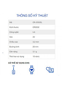 Pin CR2032 Hàng Nhật Bản Cao Cấp, Pin Chìa Khoá Xe Máy, Ô tô, PC [Viên Rời]