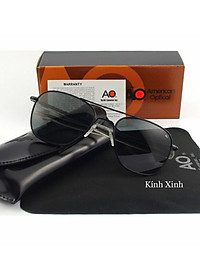 Kính râm, Kính mát Nam Nữ Cơn Ao Tròng Thủy Tinh Cao Cấp Chống Nắng, Chống Lóa UV + Tặng Fullbox Phụ Kiện