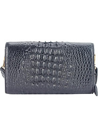 Túi Đeo Nữ Da Cá Sấu Huy Hoàng HT6255 (12 x 21 cm) - Đen