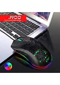 Chuột Quang MACRO HXJS J900 RGB Bề Mặt Lưới Xuyên Thấu Cực Đẹp DPI 6400 - Hàng chính hãng