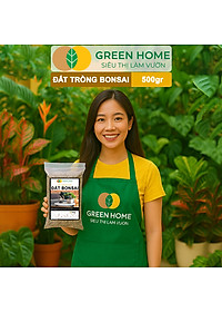Đất Trồng Cây Bonsai Greenhome, Bao 500GR, Promix, Trộn Sẵn, Tiện Dụng, Giữ Ẩm Tốt, Thoáng Khí, Rễ Khoẻ, Thân To