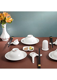 Bát cơm 4.4 inch đế cao sứ Long Phương