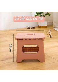 Ghế Nhựa Xếp Gấp Gọn Kiẻu Dáng Màu Đẹp Phong Cách Hàn Quốc