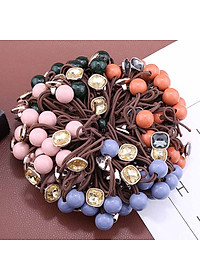 Dây buộc tóc nữ macaron [Set 4 dây] NASI dễ thương phong cách hàn quốc thun cột tóc nữ co giãn tốt phụ kiện tóc