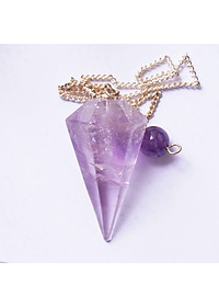 Con Lắc Cảm Xạ Thạch Anh Tím Amethyst Thiên Nhiên