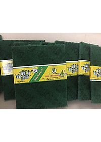 Miếng rửa chén cước xanh chà xoong nồi size đại 13*16cm , CHÀ NỒI, CHÀ SON