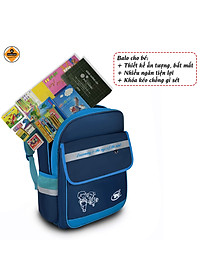 Balo học sinh tiểu học TN Bags – Balo đi học cấp 1 siêu nhẹ, trượt nước, nhiều ngăn cao cấp cho bé năng động TN.B3014