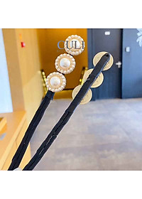 Kẹp búi tóc, kẹp quấn tóc dẻo củ tỏi đa năng, kẹp tóc đính hoa - ngọc hot trend style Hàn Quốc cho nữ - Culi.accessories