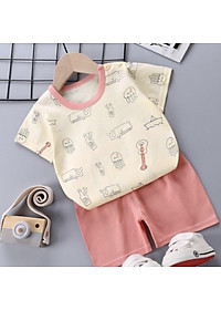 Đồ bộ cho bé gái Easy Baby từ 7-16kg, bộ quần áo bé gái vải cotton thoáng mát (SG-177)