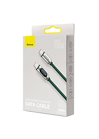 Cáp sạc nhanh C to C màn hình LED PD 100W Baseus Display Series CATSK-C01- Hàng chính hãng.