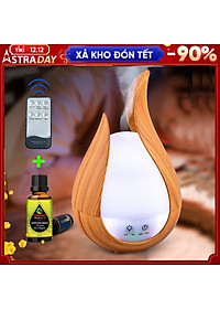 Combo Máy Khuếch Tán Tinh Dầu/ Máy Xông Tinh Dầu + Tinh Dầu Sả Chanh Nguyên Chất 10ML/ Chuyên Dụng Xông Tinh Dầu Gia Đình, Văn Phòng, Có Remote…