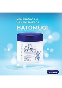 Kem Dưỡng Hatomugi Chiết Xuất Ý Dĩ Làm Sáng Da 300g Moisturizing Conditioning The Milky Cream