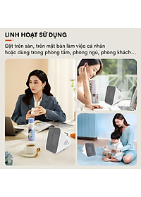 Quạt sưởi gốm ấm Mini nhập khẩu không khô da Fujihome, Hàng Chính hãng bảo hành 2 năm