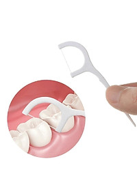 Hộp 50 Tăm Chỉ Nha Khoa Tăm Nhựa Nha Khoa Tiện Dụng Làm Sạch Răng