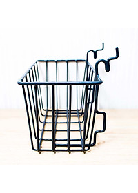 Giỏ đựng Pegboard 10x20cm - Làm bằng thép que, bọc nhựa hiện đại - Phụ kiện bảng treo dụng cụ cơ khí