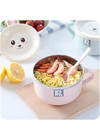 Ca ăn mỳ có nắp đậy hình thú - Hàng chính hãng (Giao họa tiết ngẫu nhiên)