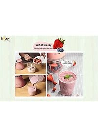 Máy Xay Thịt Thực Phẩm Bear SB-MA02L Xay Cực Êm Dung Tích 2 Lít Công Suất 300 W - Hàng Chính Hãng