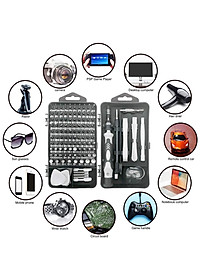 Bộ Tua Vít Đa Năng 115 Chi Tiết, Đầu Vít Bằng Thép Hợp Kim HRC60, Có Từ Tính - Chuyên Sửa Điện Thoại, Laptop, Các Thiết Bị Điện Tử - Hàng Chính Hãng
