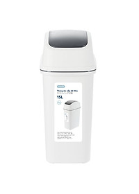 Thùng Rác Nhựa Nắp Lật Inochi 15 Lít Rất Đẹp Làm Sọt Rác Văn Phòng, Khách Sạn, Đựng Rác Gia Đình, Để Bàn Trong Nhà