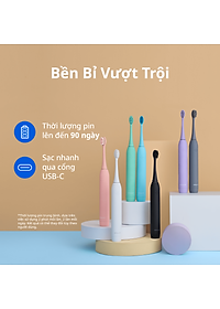 Combo 1 Máy Tăm Nước Zenyum Pro và 1 Bàn Chải Điện ZenyumSonic 2.0 - Màu sắc Đen/Trắng