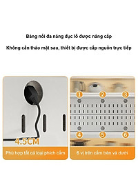 Tủ Bếp Đa Năng Nắp Đậy 5 Tầng Tối Ưu Không Gian Lưu Trữ Kệ Để Lò Vi Sóng Thông Minh