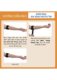 Đai quấn khuỷu tay loại vừa Phiten metax elbow band middle AP246003/AP246004/AP246005