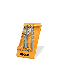 Bộ 5 mũi khoan bê tông đuôi gài hiệu Ingco-AKD2052