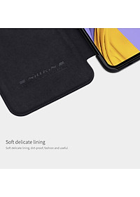 Bao da dành cho Samsung Galaxy A51 hiệu Nillkin Qin (Chất liệu da thật, có ngăn đựng thẻ, mặt da siêu mềm mịn) - Hàng chính hãng