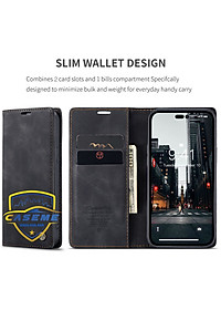Bao da cao cấp dành cho iPhone 14 Pro Max, iPhone 14 Pro, iPhone 14 Plus, iPhone 14 dạng ví Caseme - Hàng Nhập Khẩu