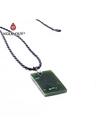 Mặt dây chuyền ngọc bích mệnh hỏa, mộc - Ngọc Quý Gemstones