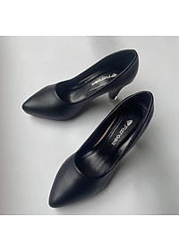 Giày cao gót nữ gót trụ lõi sơn 9cm FAROSA - C5 chất da mềm cực êm chân