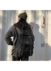 Combo Balo Ulzzang Hàn Quốc Và Túi Đeo Mini Praza - BL185DC095 (Đen)