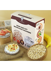 Bánh gạo lứt GUfoods (300g) - Không chiên dầu, Không đường, Từ gạo và ngũ cốc nguyên hạt, Lành mạnh, Phù hợp Eat clean, Ăn vặt healthy, Thực dưỡng, Tập gym, Thuần chay, Đa dạng hương vị