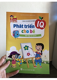 Bộ 8 Cuốn Phát Triển IQ Cho Bé Dành Cho Bé 5-6 Tuổi Bé tập so sánh