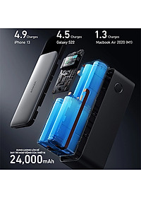 Sạc dự phòng Anker 737 PowerCore 1USB 2Type-C 140W PD3.1 24000mAh A1289 - Hàng chính hãng