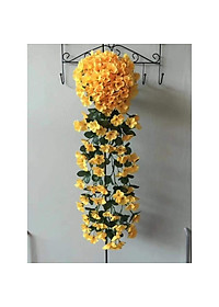 Chùm hoa giả treo tường, hoa thủy tiên giả trang trí ban công, lớp học, nhà hàng phong cách tự nhiên