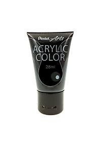 Tuýp Màu Acrylic Pentel WA2-T28 - Black