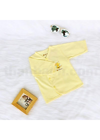 Áo sơ sinh màu cổ tim viền tay dài mềm mại cho bé (BB17)