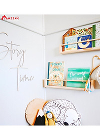 Kệ gỗ treo tường trang trí, kệ gỗ treo tường chữ u trang trí phòng khách, phòng ngủ