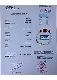 Combo Vòng đeo tay Ngọc Trai Nuôi cấy tự nhiên đính đá Cẩm Thạch, Tặng kèm hộp Lót Nhung Gấm