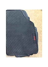 Thảm lót sàn cao su đúc  cho xe Hyundai i10 cao cấp mẫu chữ đỏ